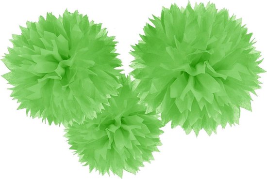 Amscan Pompoms Party Decoration 40,6 Cm 3 Pièces Vert