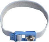 Killstat Wristband Fabric Anti-Allergy Push Button Blue 10mm