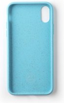 Wilma Stop Plastic Case Biologisch Afbreekbaar Beschermend Hoesje Schildpad iPhone X XS - Lichtblauw