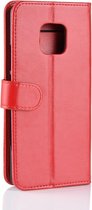 Huawei Mate 20 Pro Hoesje - Mobigear - Wallet Serie - Kunstlederen Bookcase - Rood - Hoesje Geschikt Voor Huawei Mate 20 Pro