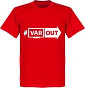 VARout T-Shirt - Rood/ Wit - XS