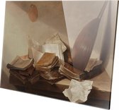 Stilleven met boeken | Jan Davidsz. de Heem | Plexiglas | Wanddecoratie | 150CM x 100CM | Schilderij | Oude meesters | Foto op plexiglas