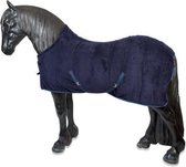 Lex & max paardendeken victory fleecedeken  215cm donkerblauw