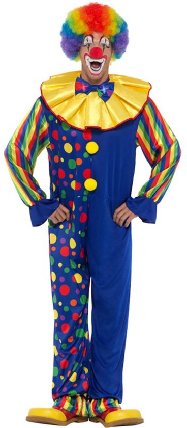 SMIFFYS - Donkerblauw clown kostuum voor mannen - M | bol.com
