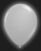 Zilveren LED Ballonnen - 5 stuks