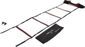 Techniek bewegingsladder - Agility ladder - Fitness loopladder - 4 meter - Rood Compleet en Perfect