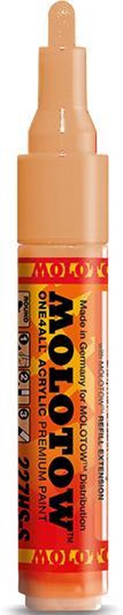 Molotow One4All 227HS-S - Pastel oranje 4mm mini verfstift op acrylbasis