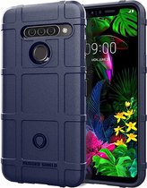Case2go - Hoesje geschikt voor LG G8s ThinQ hoesje - Heavy Armor TPU Bumper - Back Cover - Blauw