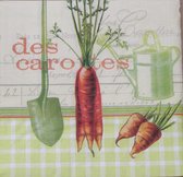 Servetten Les Carottes 33 x 33 cm