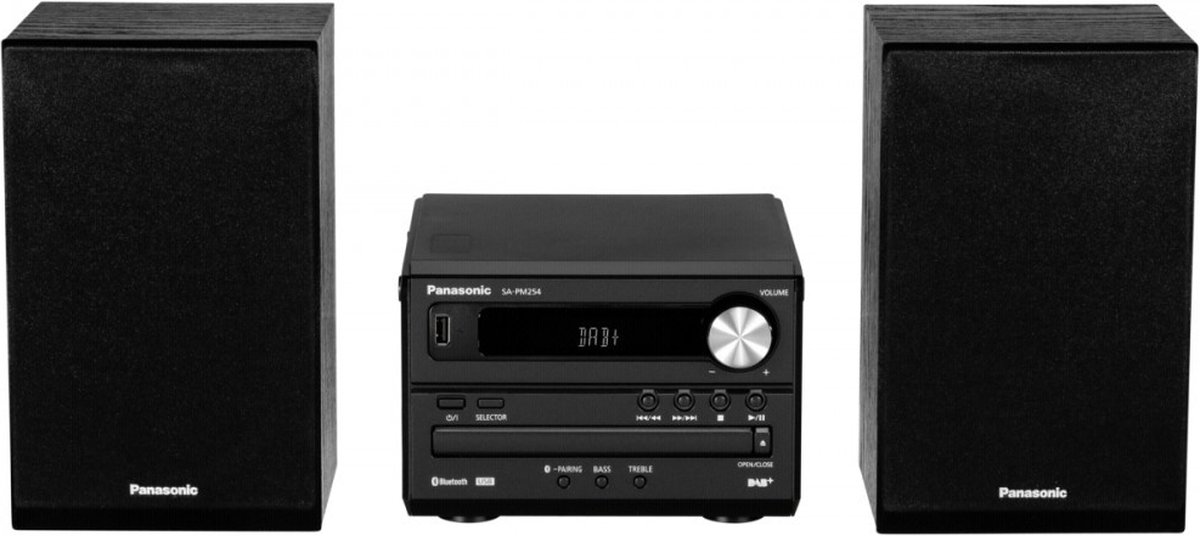 Panasonic SC-PM254EG-K zwart HiFi systeem