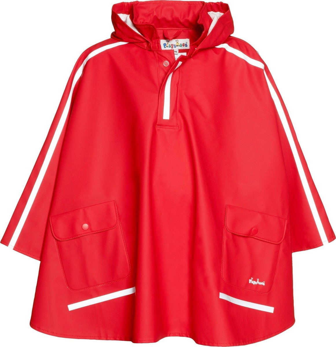 Playshoes Regenponcho Kinderen - Rood - Maat 140
