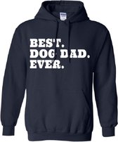 Hoodie sweater | Best dog dad ever | Maat XXL