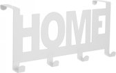 Deurkapstok Home – Deurhanger – Kledinghanger - Deurhaak - Kapstok Deur - 4 Haken | Wit