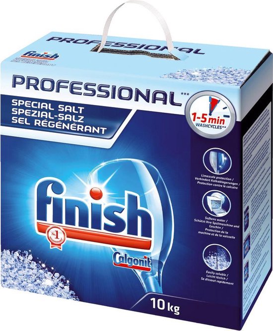 Finish vaatwaszout - 10kg voordeelverpakking - zout voor vaatwasser |  bol.com