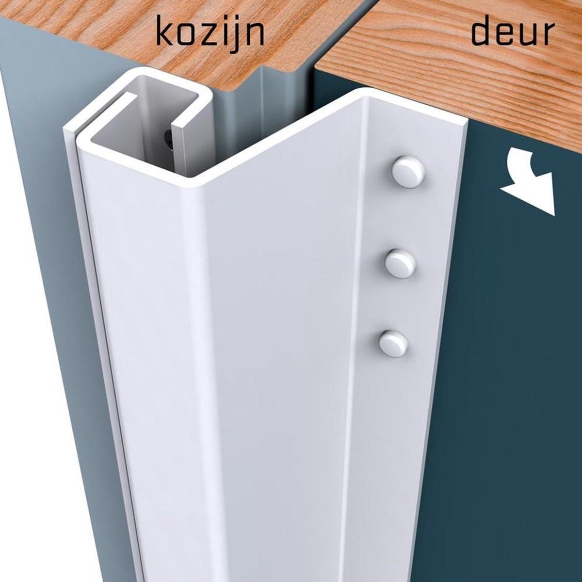 1010.163.02 Secu SecuStrip Plus buitendraaiend wit