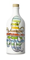 Olijfolie - Frantoio Muraglia - Extra Vergine - 500ml - 100% Italiaanse Olijfolie - Handgemaakte Octopus Kruik - Topkwaliteit