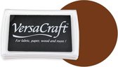 VK-154 Versacraft Ink Pad encre sépia brun chocolat pour papier, tissu, bois, porcelaine, cuir, film rétractable