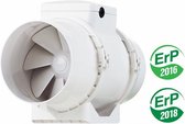 Vents buisventilator TT Ø 125mm - Met stekker - 280 m³/h - Inline