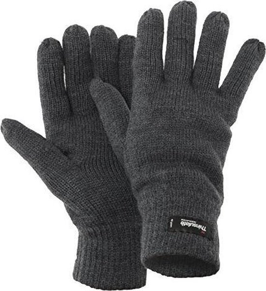 Thinsulate gebreide handschoen - heren - zwart - maat M | bol.com
