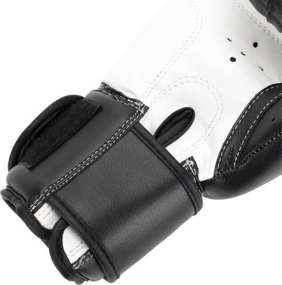 Gants de boxe Super Pro Combat Gear Talent (kick) Noir / Blanc 8oz