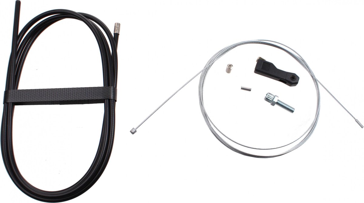 Slurf Versnellingskabel met Click-spanner - 250 cm - Zwart - Staal - Voor Sachs systemen