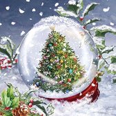 Ambiente Tree In Snowglobe papieren lunch servetten