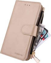 Xssive Wallet Book Case met Ritsvak voor Apple iPhone 11 Pro Max (6.5) - Book Case – Goud