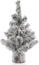 Kunst Kerstbomen - Snowy Imperial Table Tree Green/white Dia18x20cm