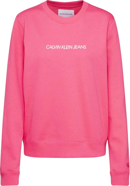 Calvin Klein Jeans sweatshirt institutional Pink-xs | bol.com