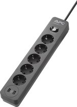 APC Es SurArr 5 Out 2 USB Noir 230V Ger