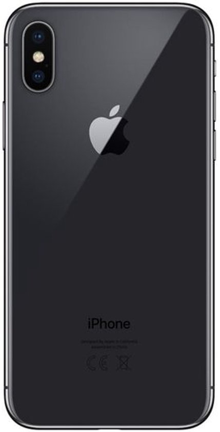 Spacegrijs iPhone met dubbele camera achteraan.