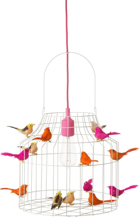 meisjeskamer hanglamp roze | neon | babykamer | crèche lamp | kinderopvang lamp | hanglamp met vogeltjes | hanglamp babykamer | peuterspeelzaal lamp | crèche interieur |