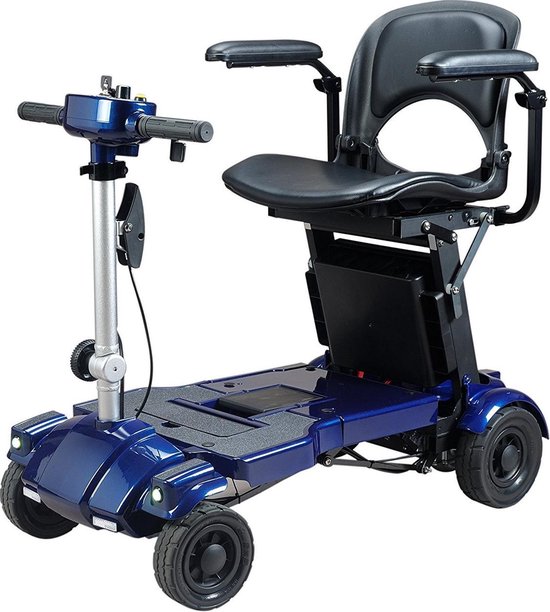 iLiving i3 Opvouwbare elektrische mobiliteit scooter, scootmobiel, blauw