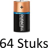 64 Stuks Duracell Ultra Power C Batterijen Bulk