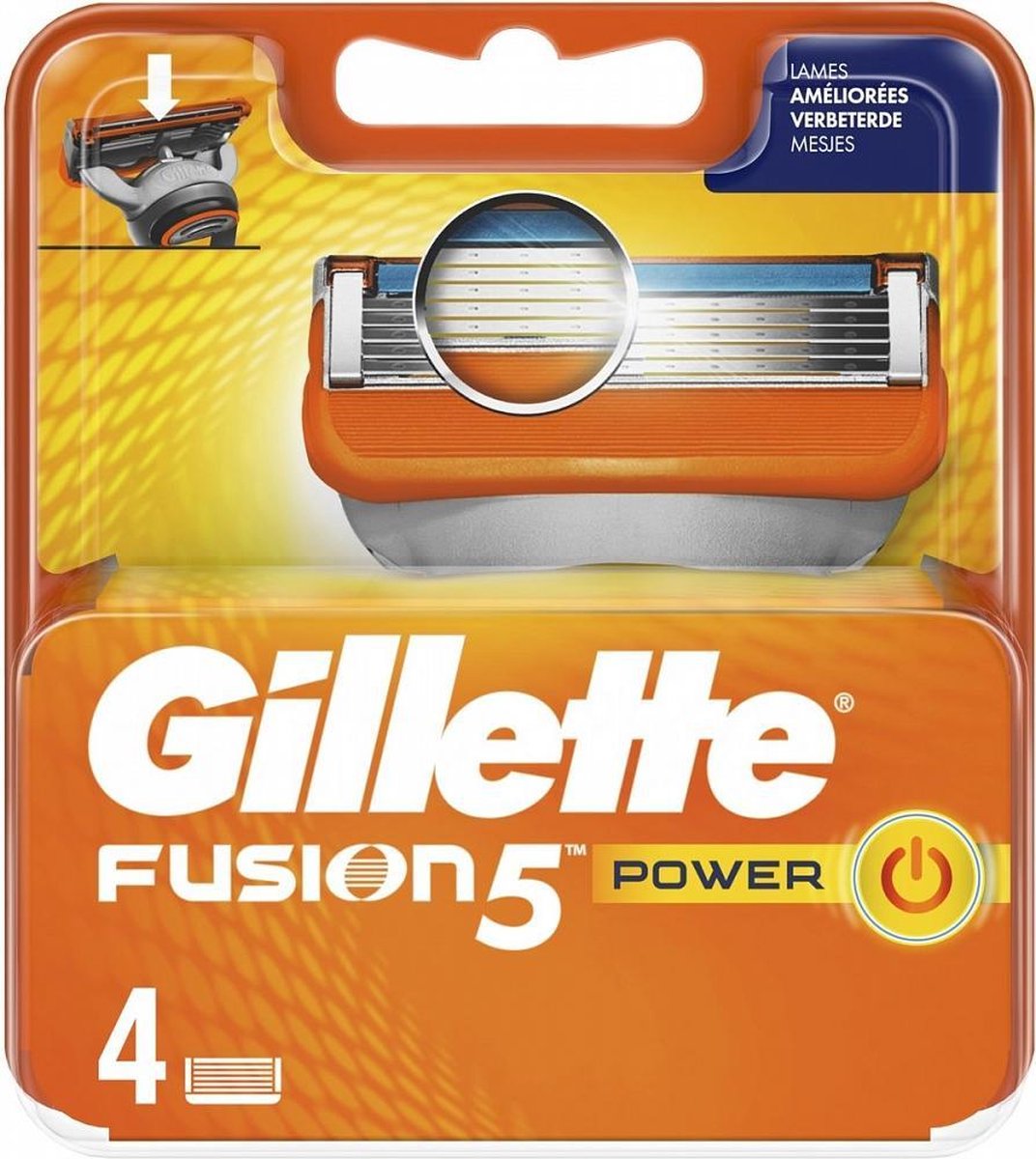 Gillette Fusion5 Power Scheermesjes 4 mesjes