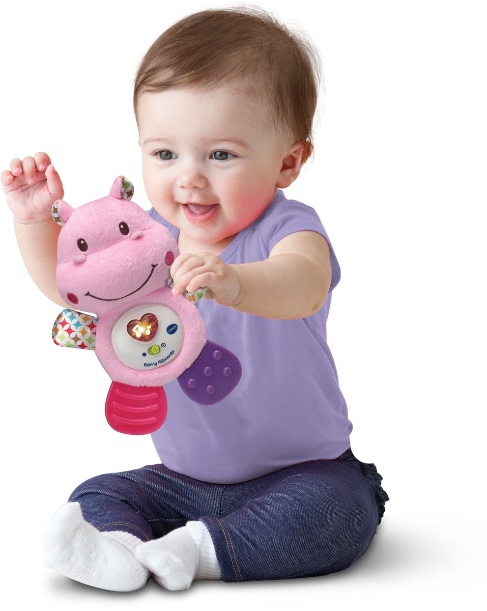 VTech Baby Bijtring Nijlpaardje - Educatief Baby Speelgoed - Geluiden, Vrolijke Zinnetjes, Melodietjes & Liedjes - 0 tot 24 Maanden — afbeelding 5