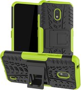 Nokia 2.2 Robuust Hybride Groen Cover Case Hoesje AGBL