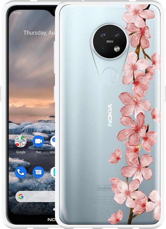 uitroepen hoesten infrastructuur Nokia 6.2 / 7.2 Hoesje Flower Branch | bol.com