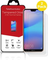 Huawei P20 Lite Glazen Screenprotector 2 x | Gehard Beschermglas | Tempered Glass