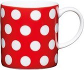 Set de 4 - Tasse à expresso - Polka Dot - Rouge - 80 ml - KitchenCraft