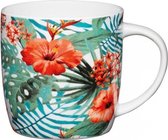Set van 4 - Mok Jungle - Porselein, Fine Bone China - 425ml - KitchenCraft