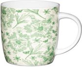 Set van 6 - Mok Botanisch- Porselein, Fine Bone China - 425ml - KitchenCraft