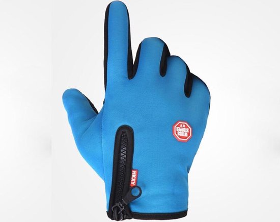 Handschoenen - Touchscreen - Grip - Waterafstotend - Thermisch - Wintersport - Ski/Snowboardhandschoenen - Fietshandschoenen - Dames/Heren - Unisex - Maat M - Stretch - Blauw
