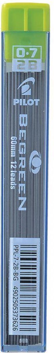 Pilot Begreen 0.7 mm 2B – Potloodvullingen – 12 stuks