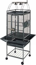 Bol.com Strong Vogelkooi Villa Helios - Zwart - 69 x69 x 144 cm aanbieding