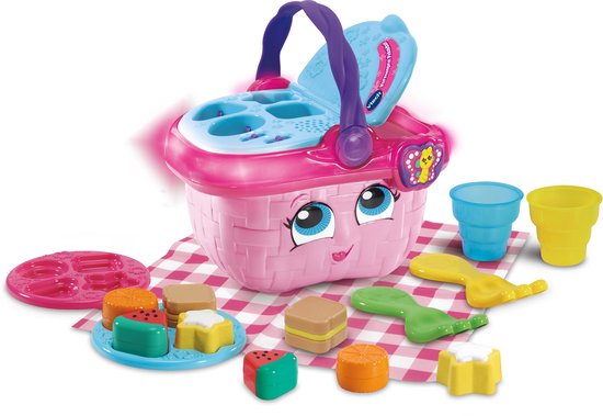 VTech Vormenpret Picknickset - Cadeau Kinderen - Educatief Baby Speelgoed - Vormen, Kleuren, Etenswaren & Reacties - Cadeau - 1 tot 4 Jaar