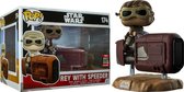 Funko Pop! Star Wars: Rey with Speeder #174 2017 Galactic Convention [Box conditie 6.5/10]