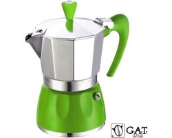 G.A.T. Italia Delizia Groen 6 kops - Percolator - 300ml - Made in Italy