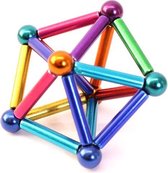 Magnetische Sticks - Magneetballetjes - Bouwset - 3D puzzel - Braintrainer - Magneet speelgoed - magneet staafjes - stalen ballen - magneten