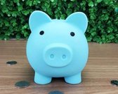 WiseGoods - Spaarvarken Spaarpot - Piggy Bank - Varken - Volwassenen - Blauw